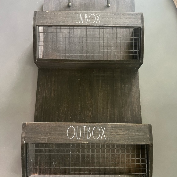 Rae Dunn | Wall Decor | Rae Dunn Wall File Holder Wooden Inbox And ...